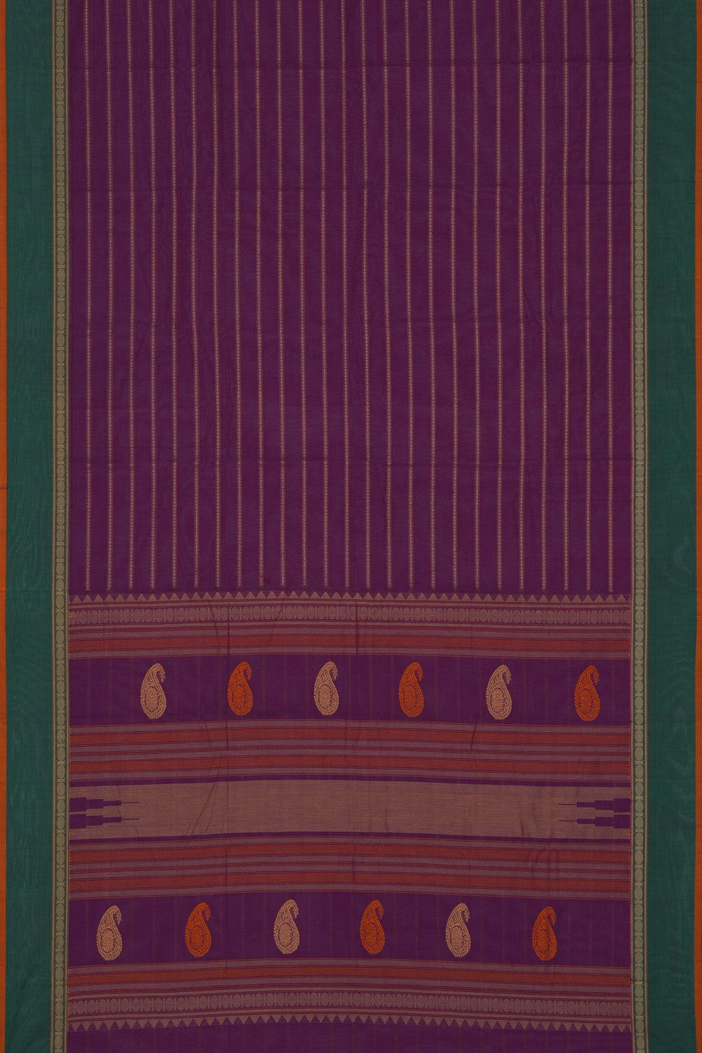 Image of Purple South Cotton Saree