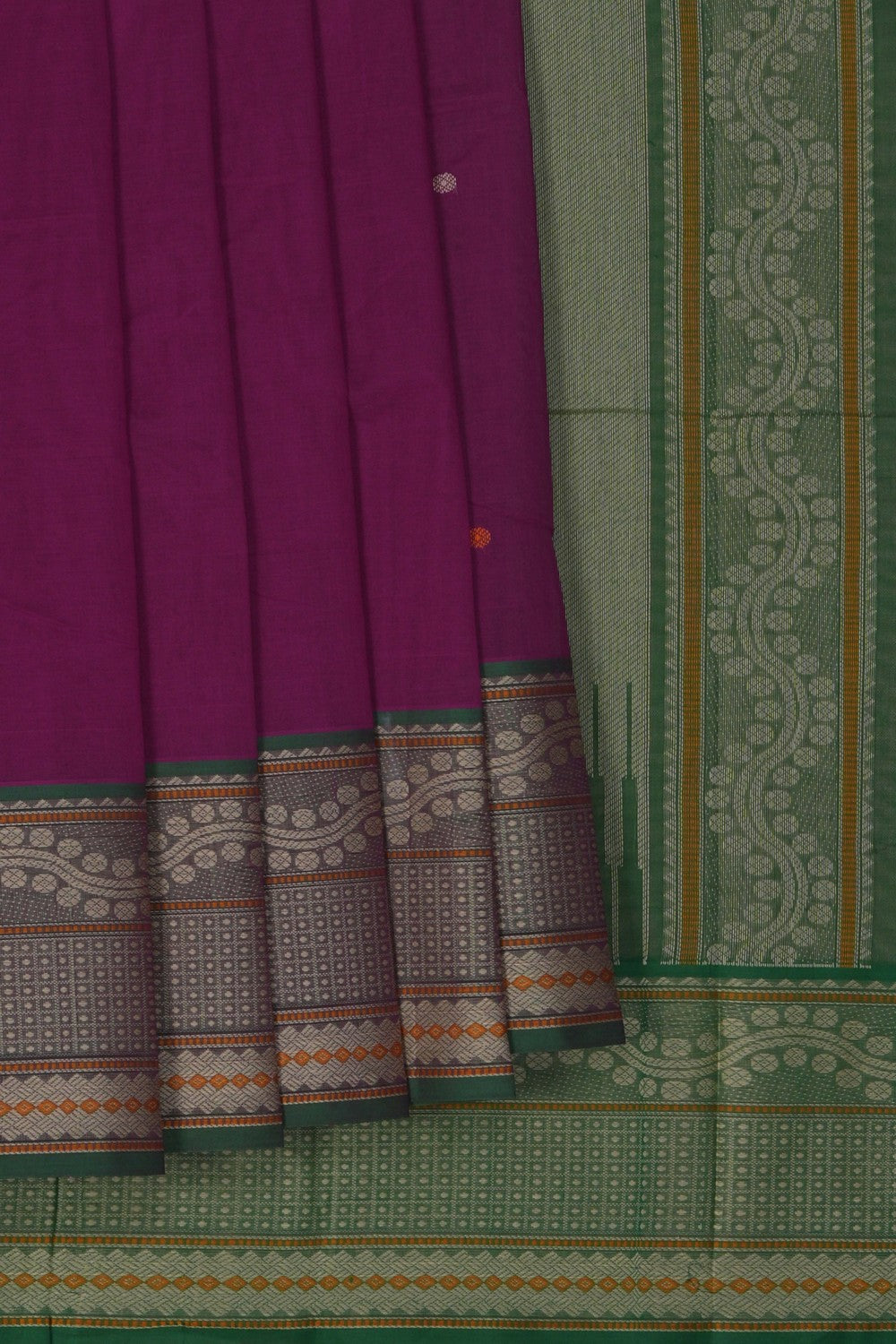 Image of Purple South Cotton Saree