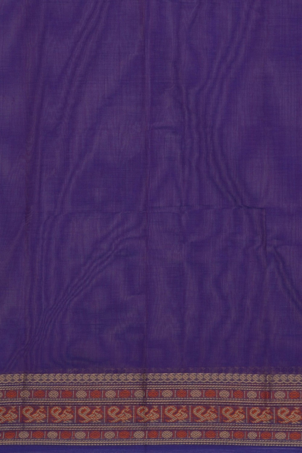 Image of South Cotton Purple Saree