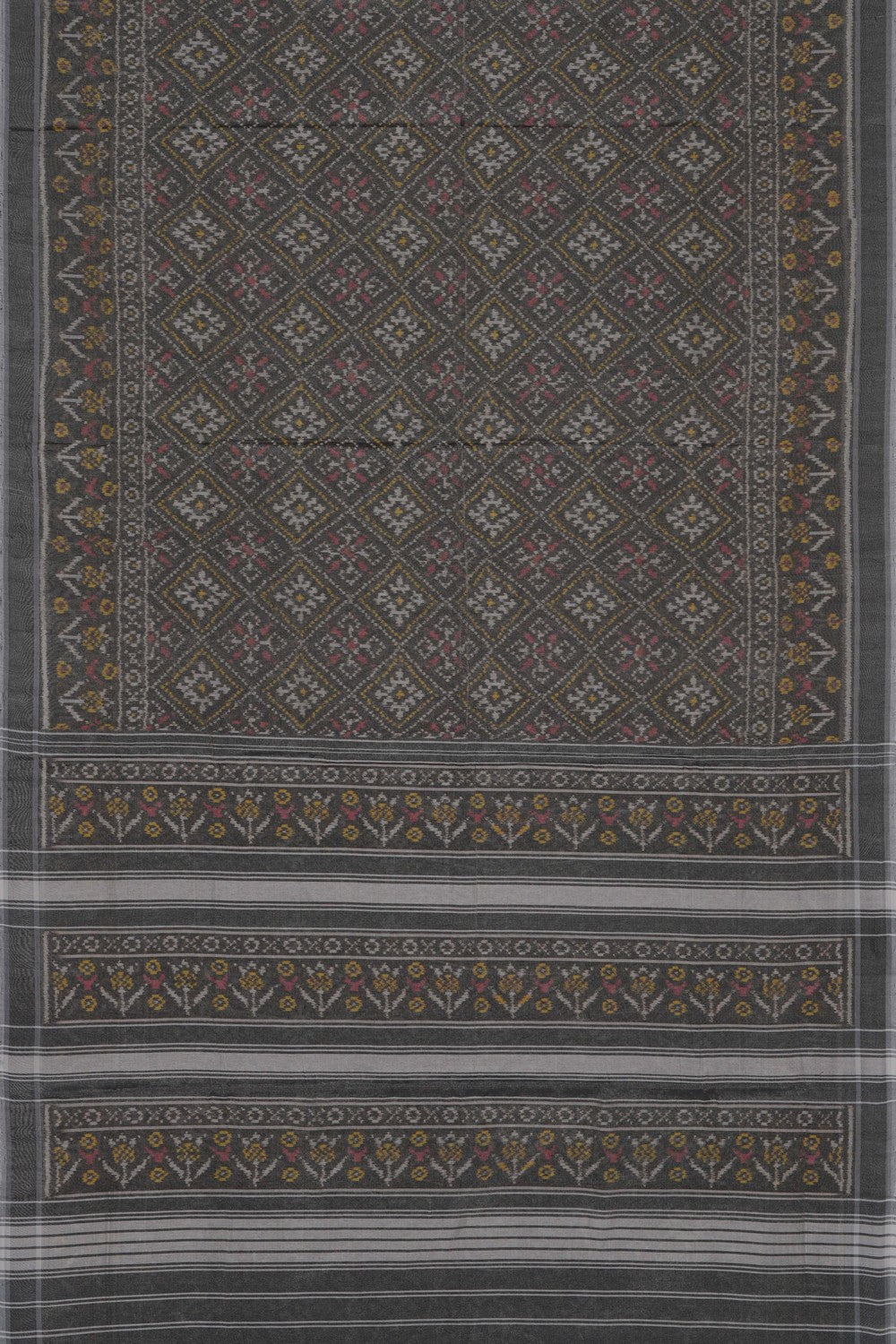 Image of Grey Rajkot Tissue Silk Saree