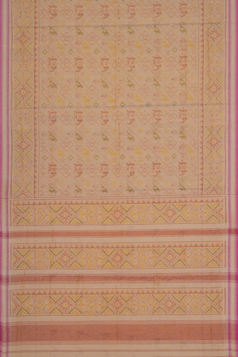 Image of Off-White Rajkot Tissue Silk Saree