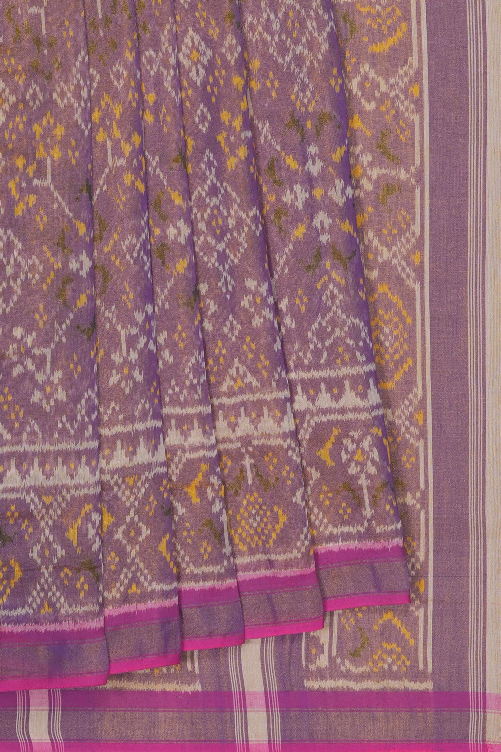 Image of Purple Rajkot Tissue Silk Saree