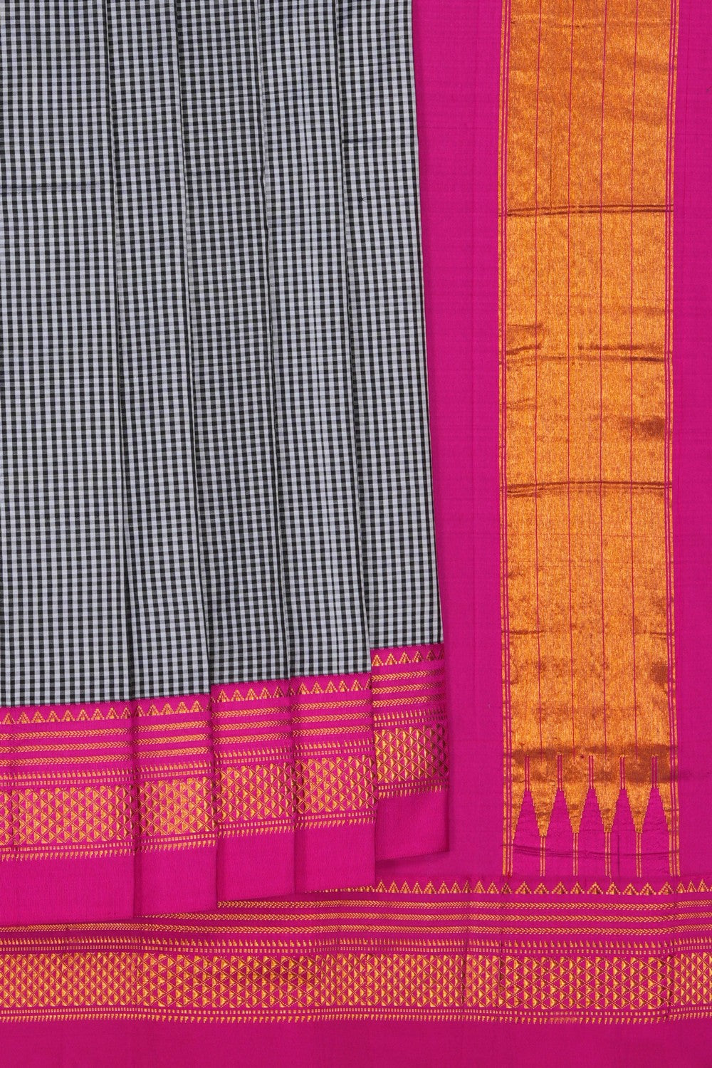 Image of Narayanpet Silk Black Saree