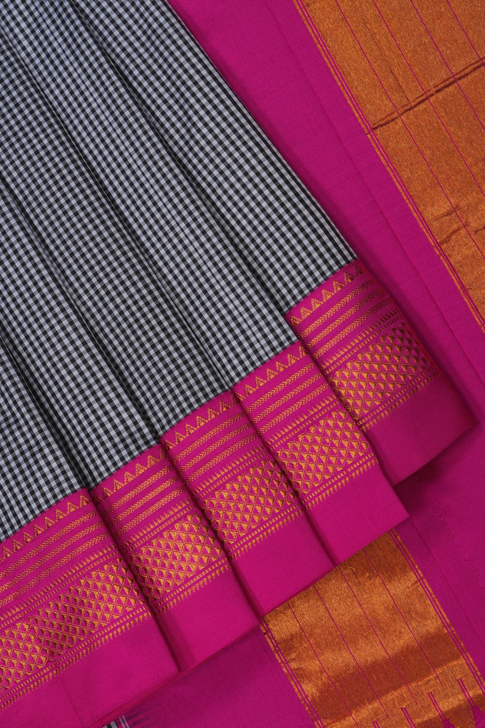 Image of Narayanpet Silk Black Saree