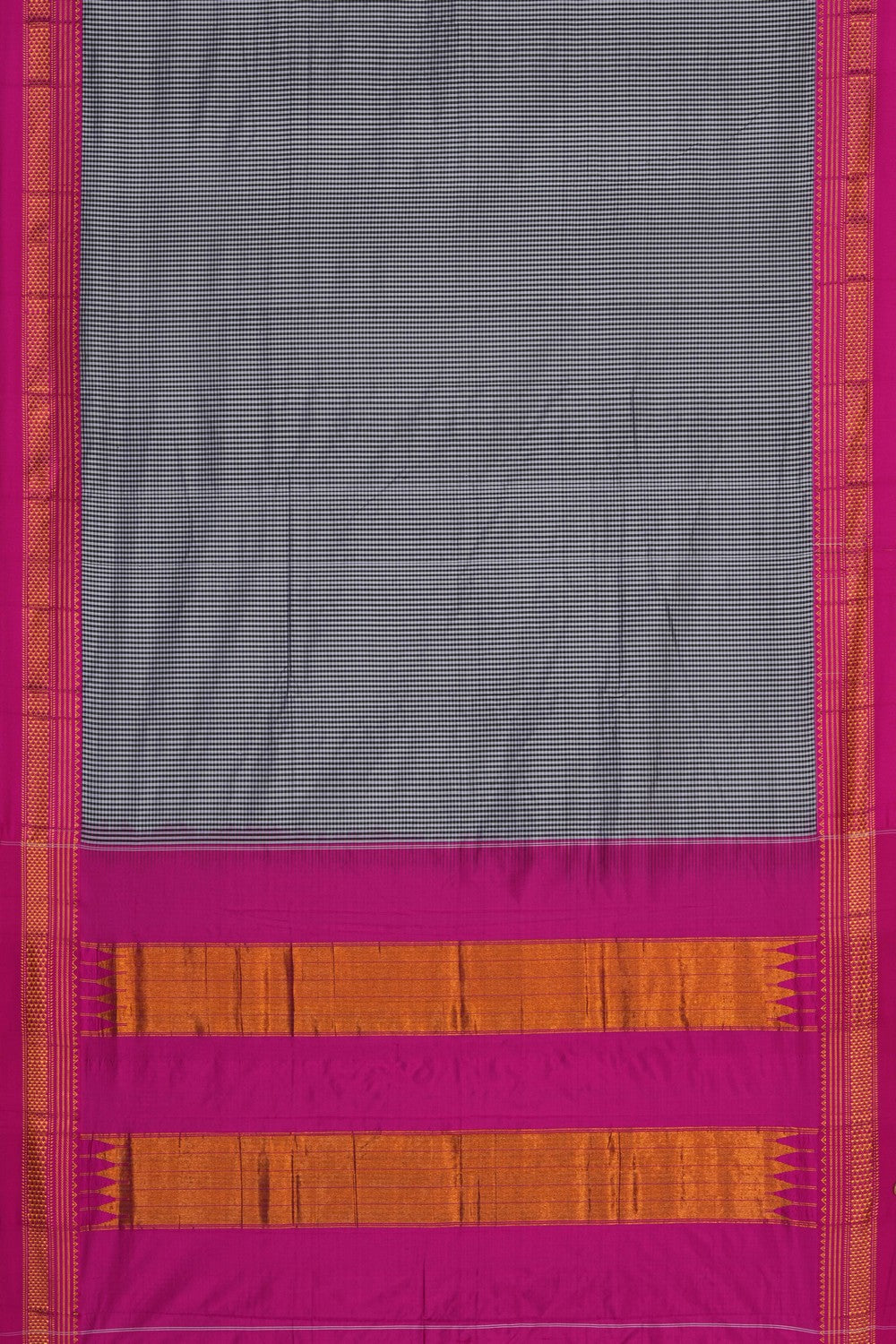 Image of Narayanpet Silk Black Saree