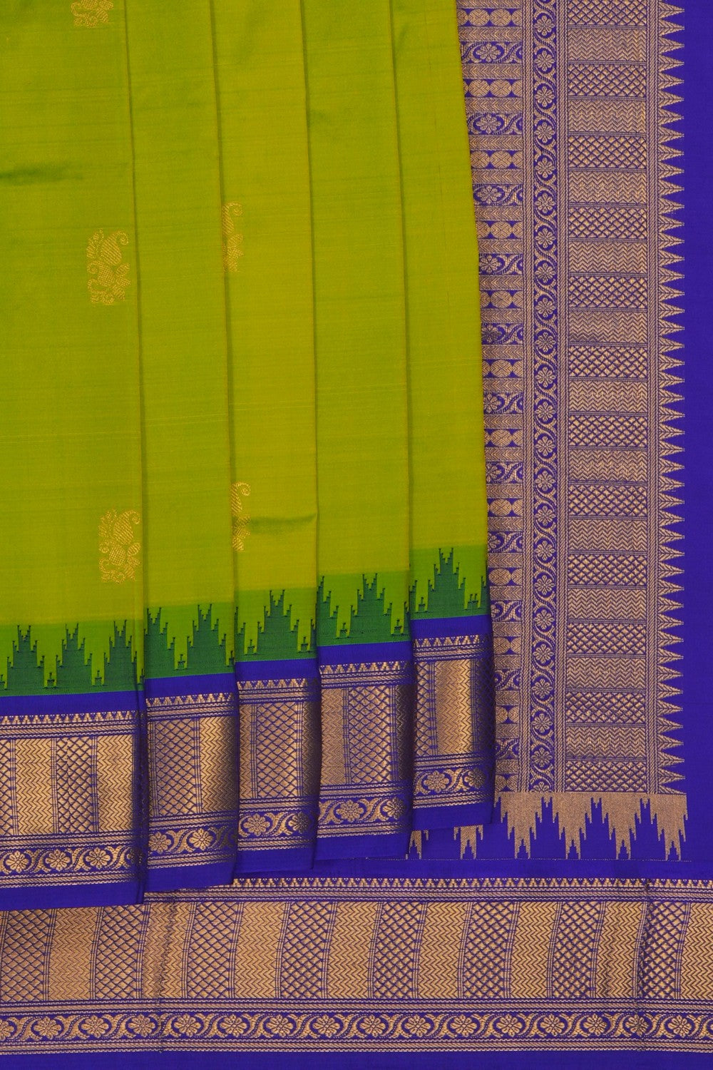 Image of Narayanpet Silk Green Saree