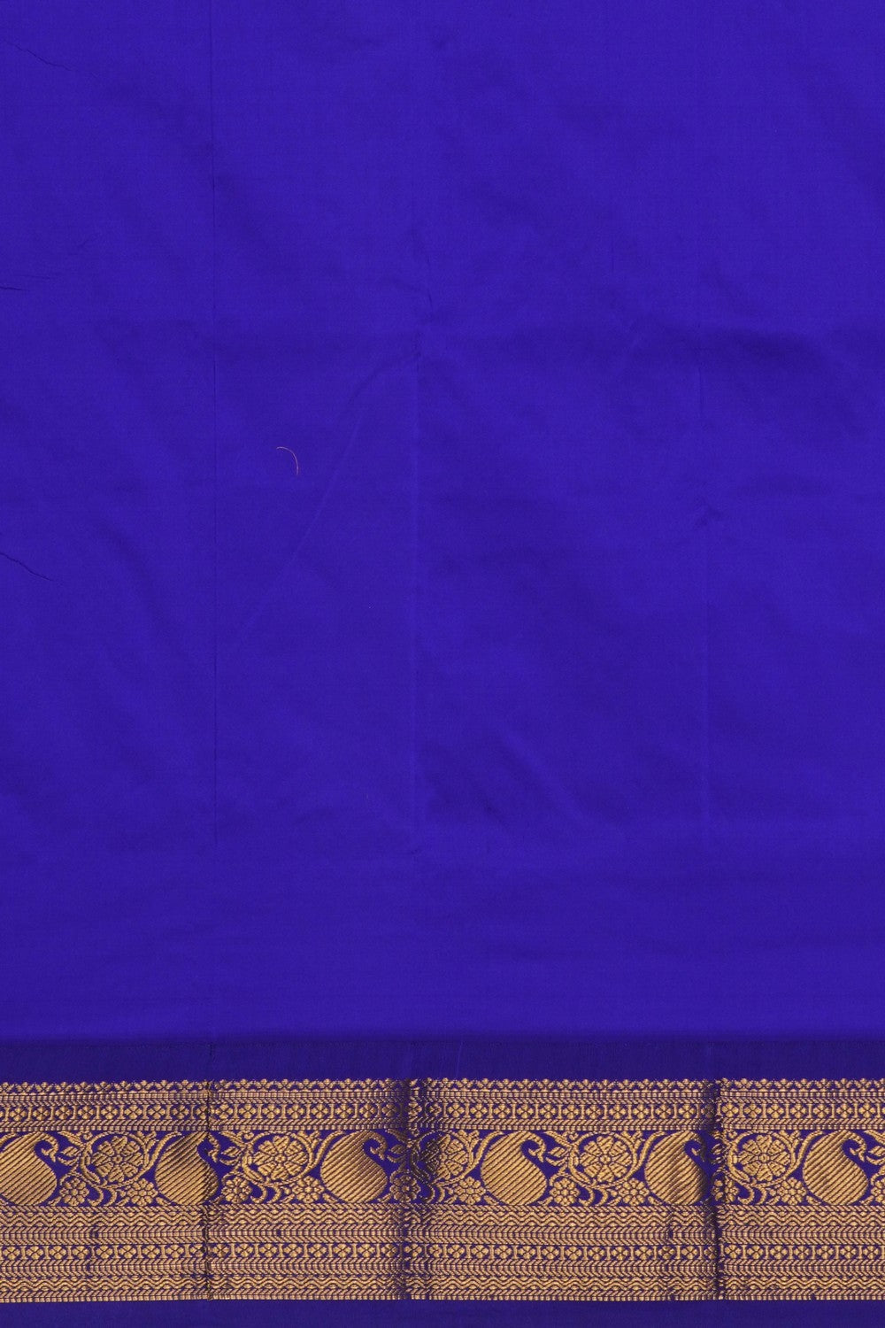 Image of Narayanpet Silk Blue Saree