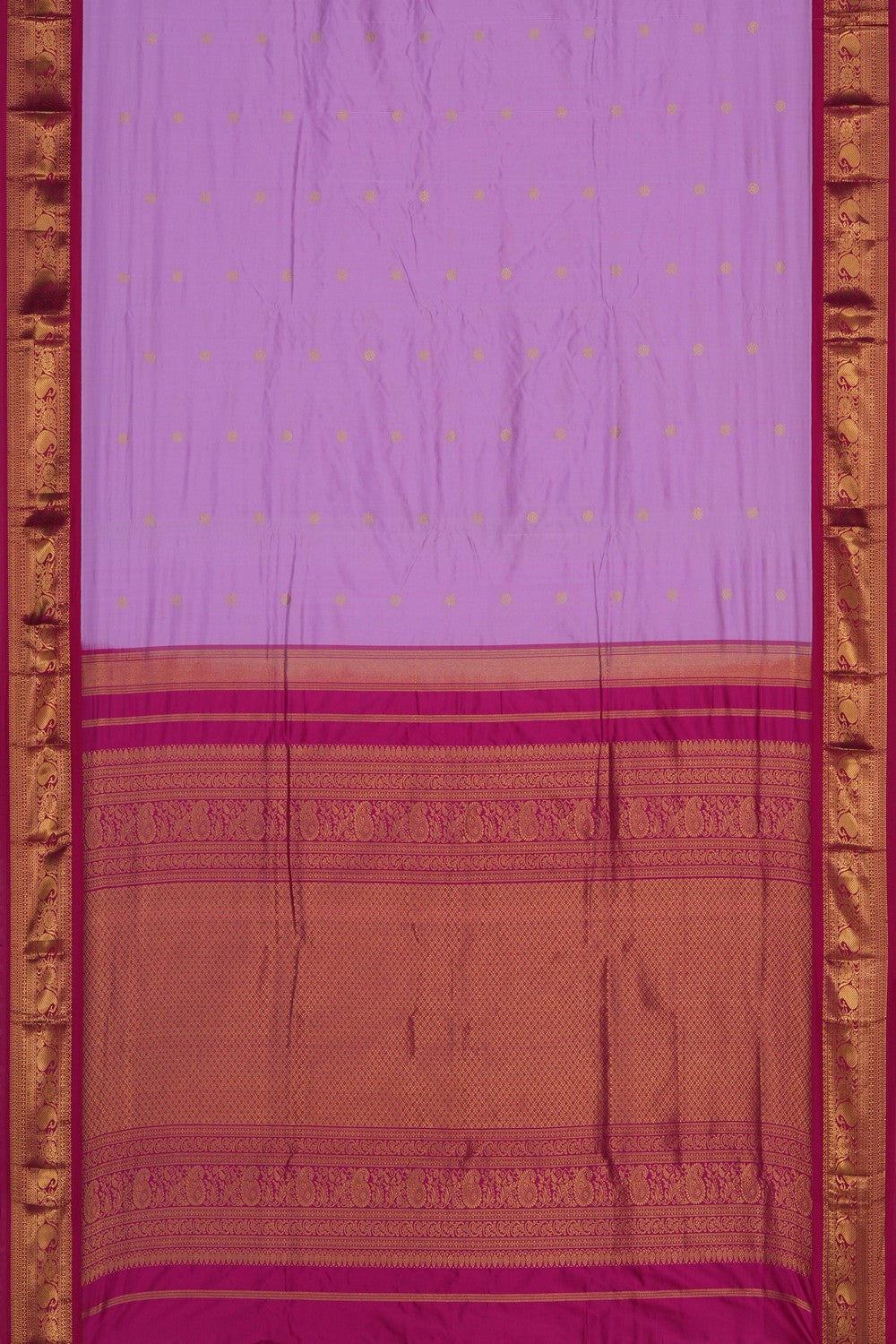 Image of Narayanpet Silk Lavender Pink Saree