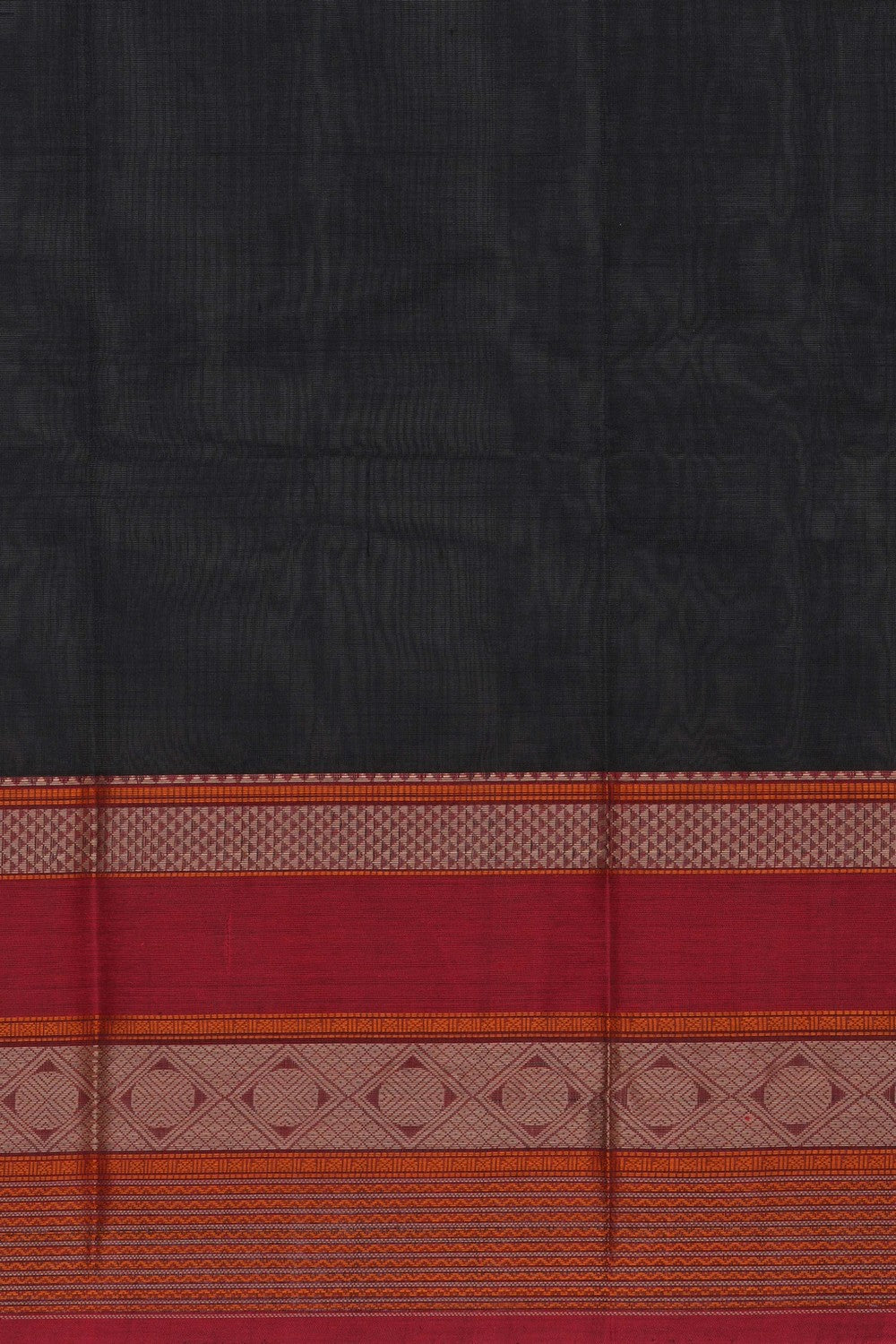 Image of Black South Cotton Saree