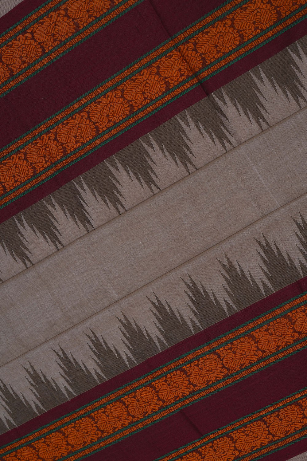 Image of Grey South Cotton Saree