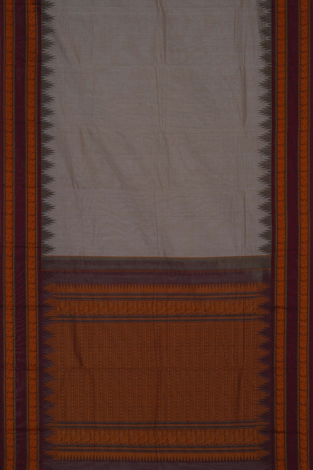 Image of Grey South Cotton Saree