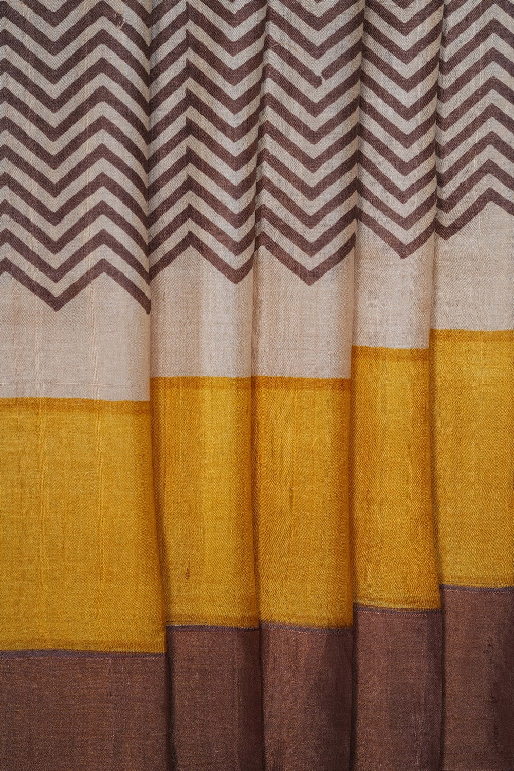 Image of A Beautiful Desi Tussar Printed Saree