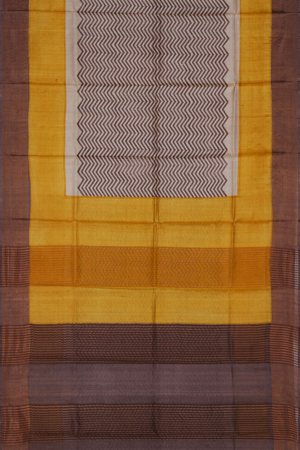 Image of A Beautiful Desi Tussar Printed Saree