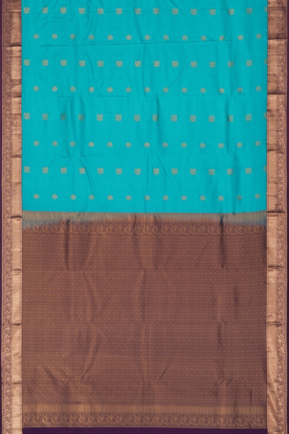 Image of Sea Blue South Silk Saree