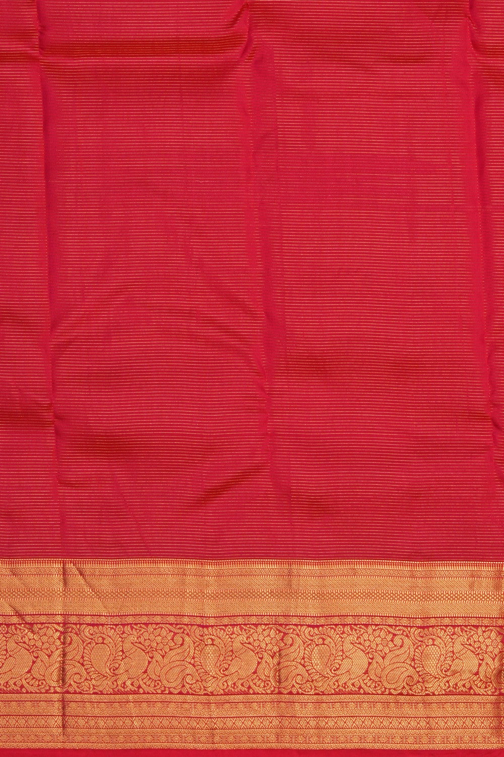 Image of Coral Red South Silk Saree