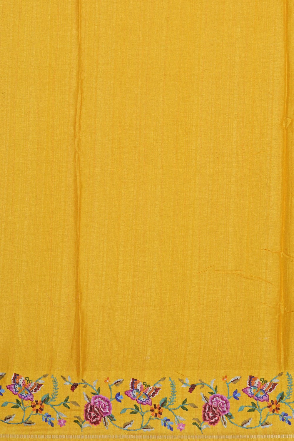 Image of Grey Embroidery Silk Saree