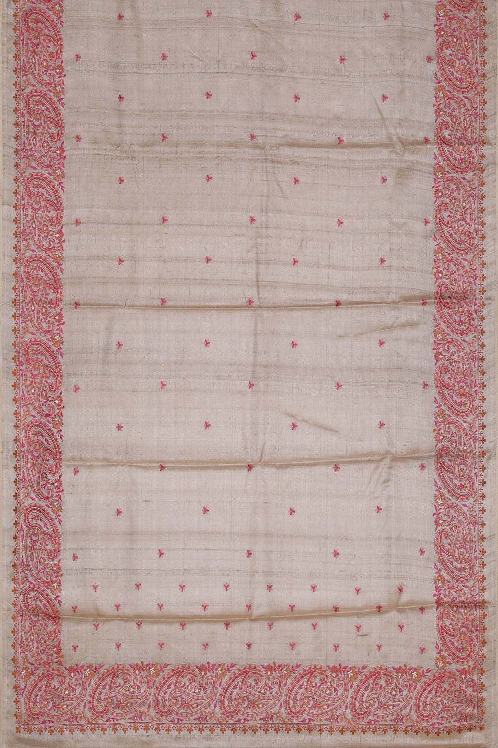 Image of A Classy Beige Embroidery Saree