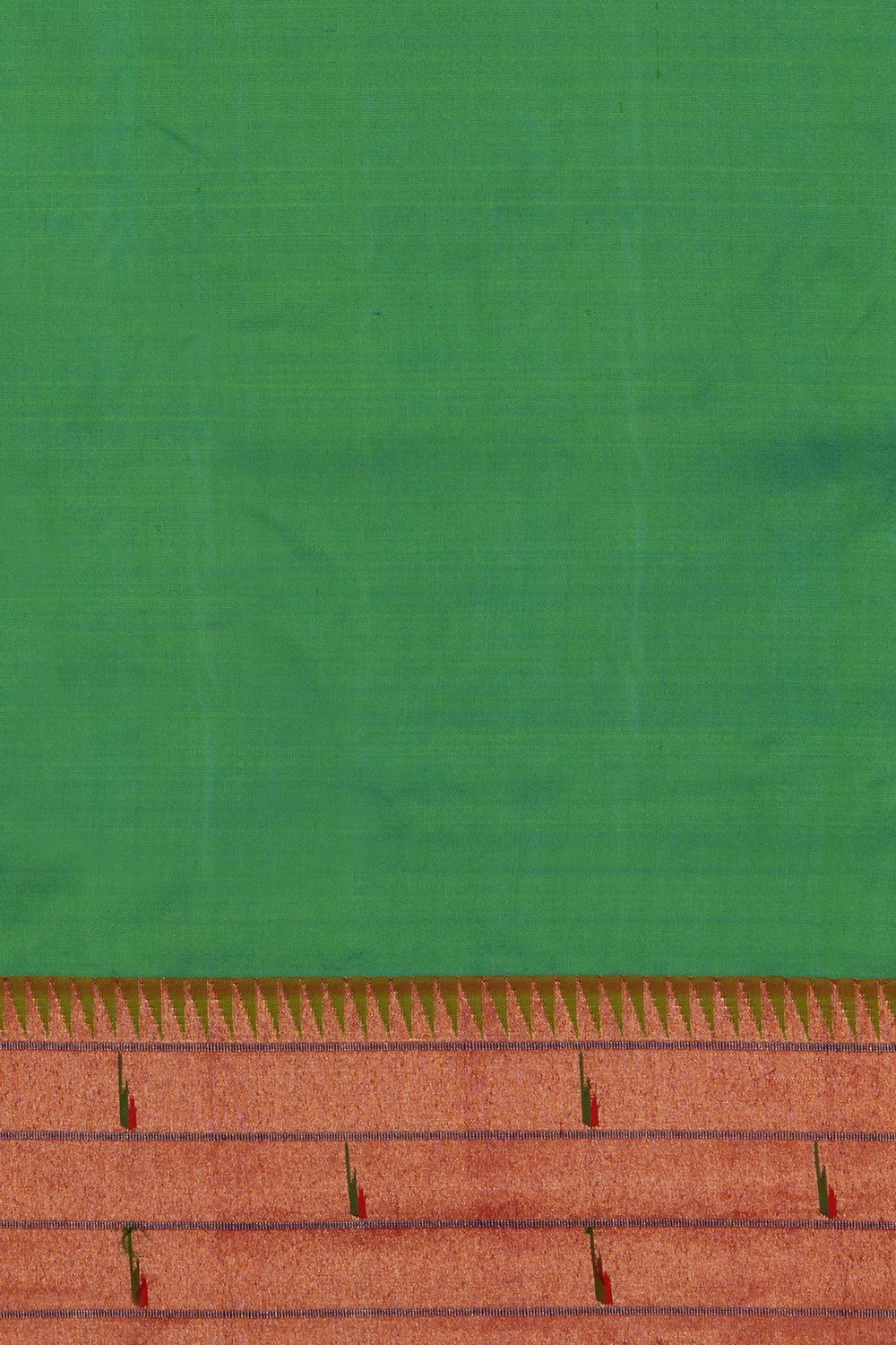 Image of Green Paithani Silk Saree