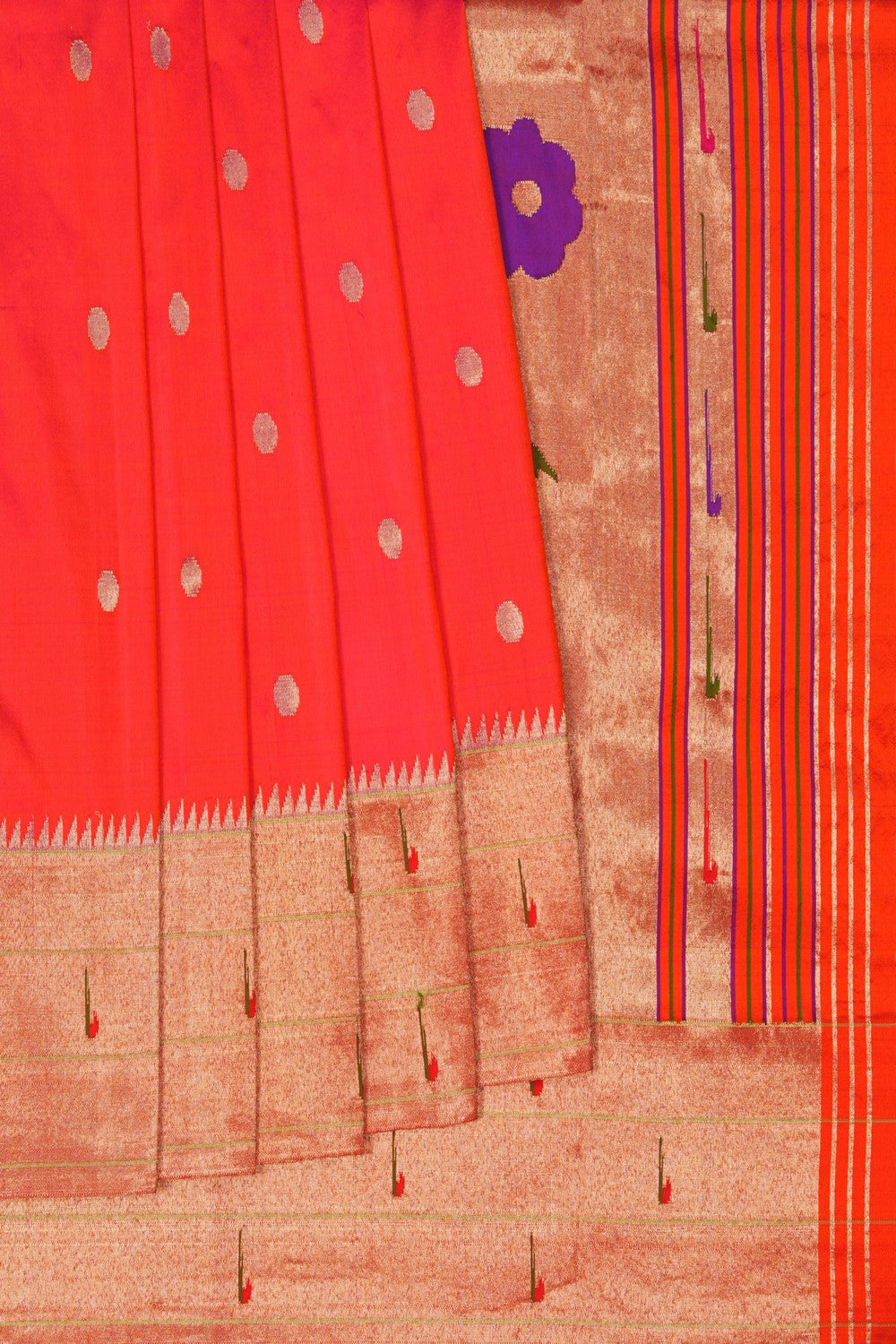 Image of Fuchsia Pink Paithani Silk Saree
