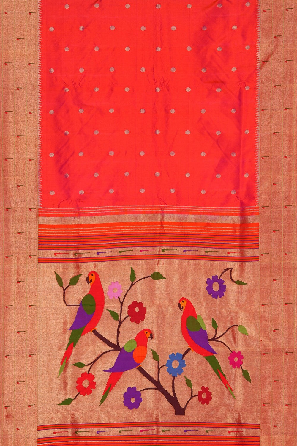 Image of Fuchsia Pink Paithani Silk Saree