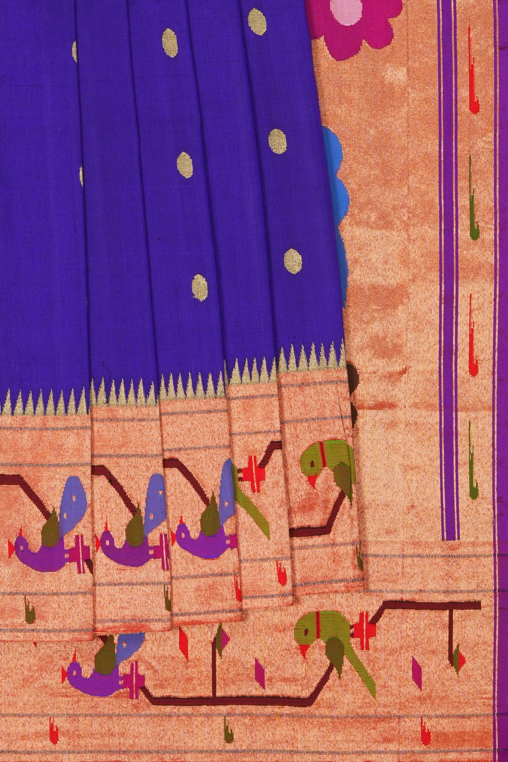 Image of Purple Paithani Tissue Silk Saree