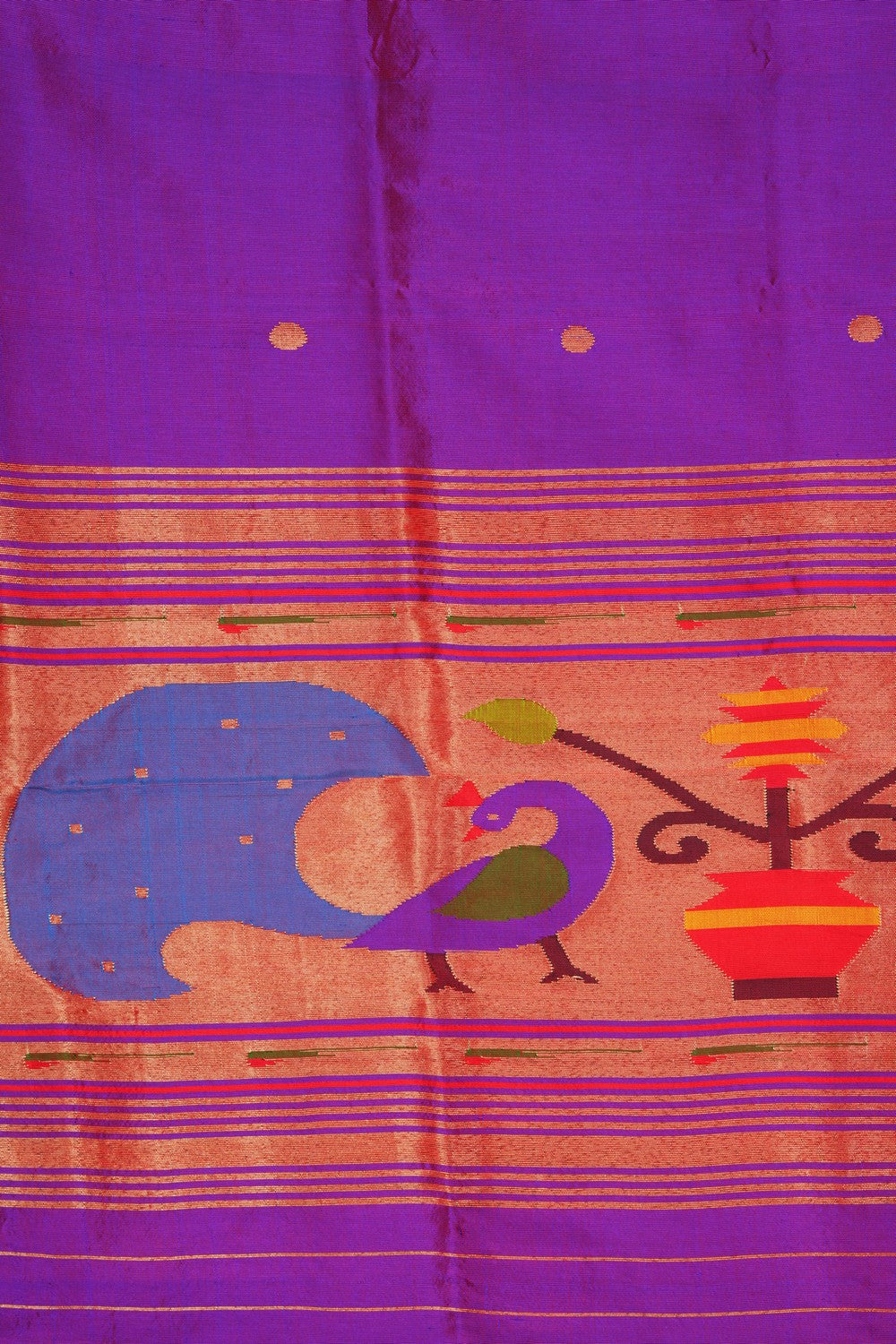 Image of A Purple Silk Dupatta