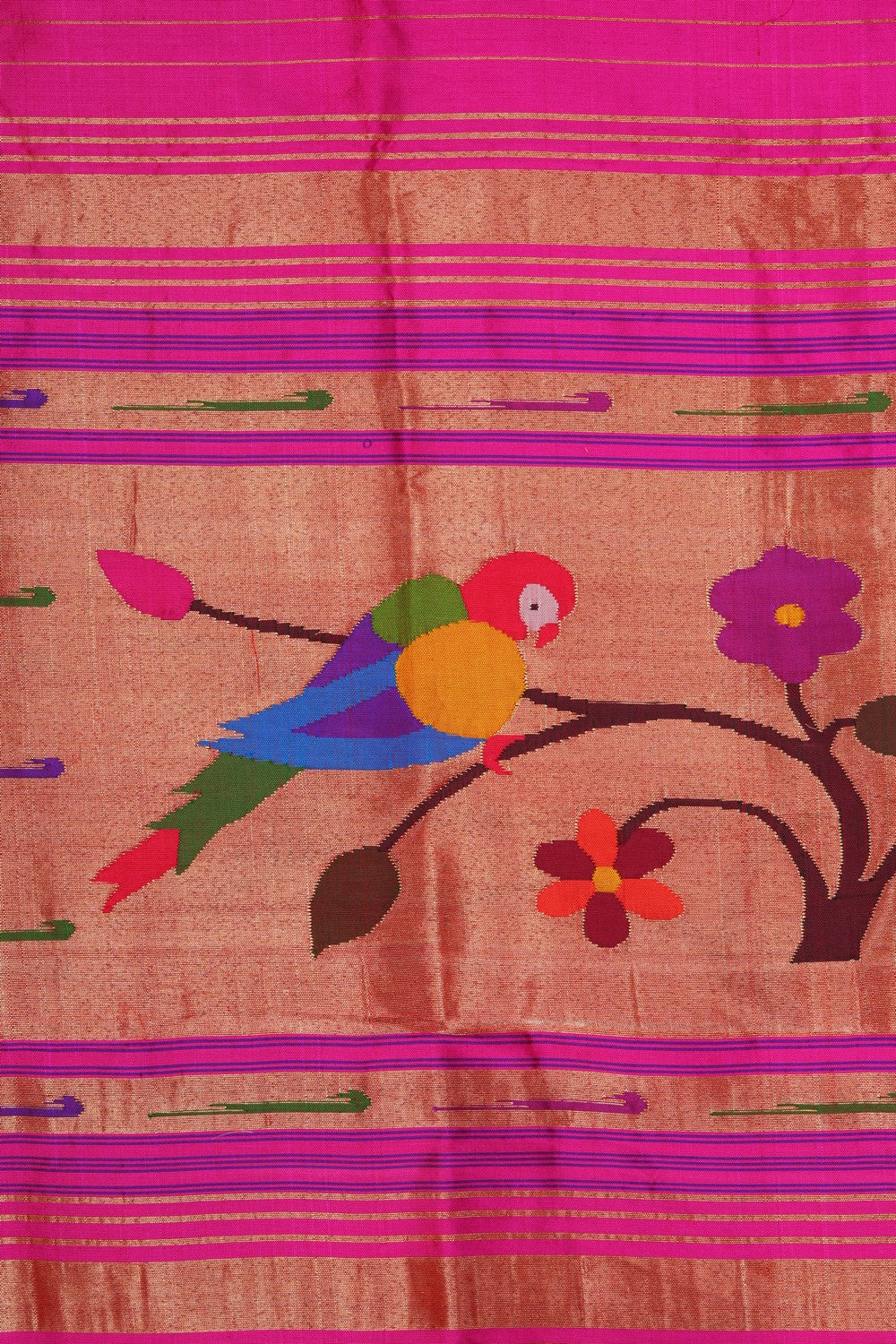 Image of A Pink Silk Dupatta