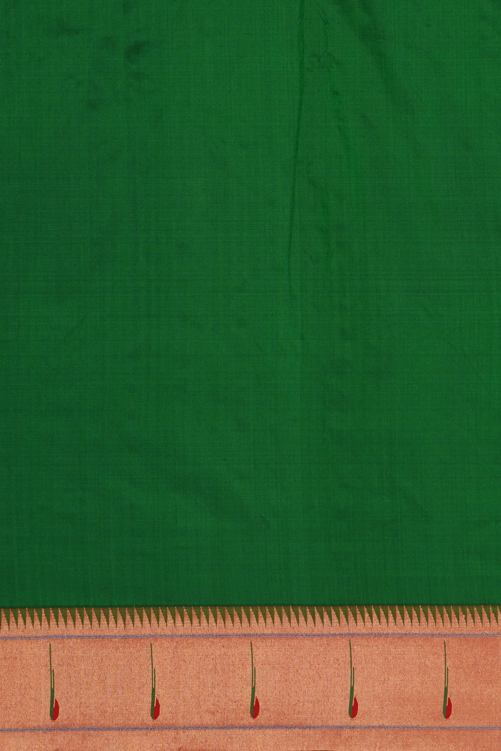 Image of Green Paithani Tissue Silk Saree