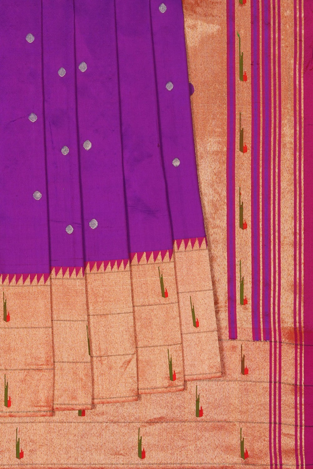 Image of Purple Paithani Silk Saree
