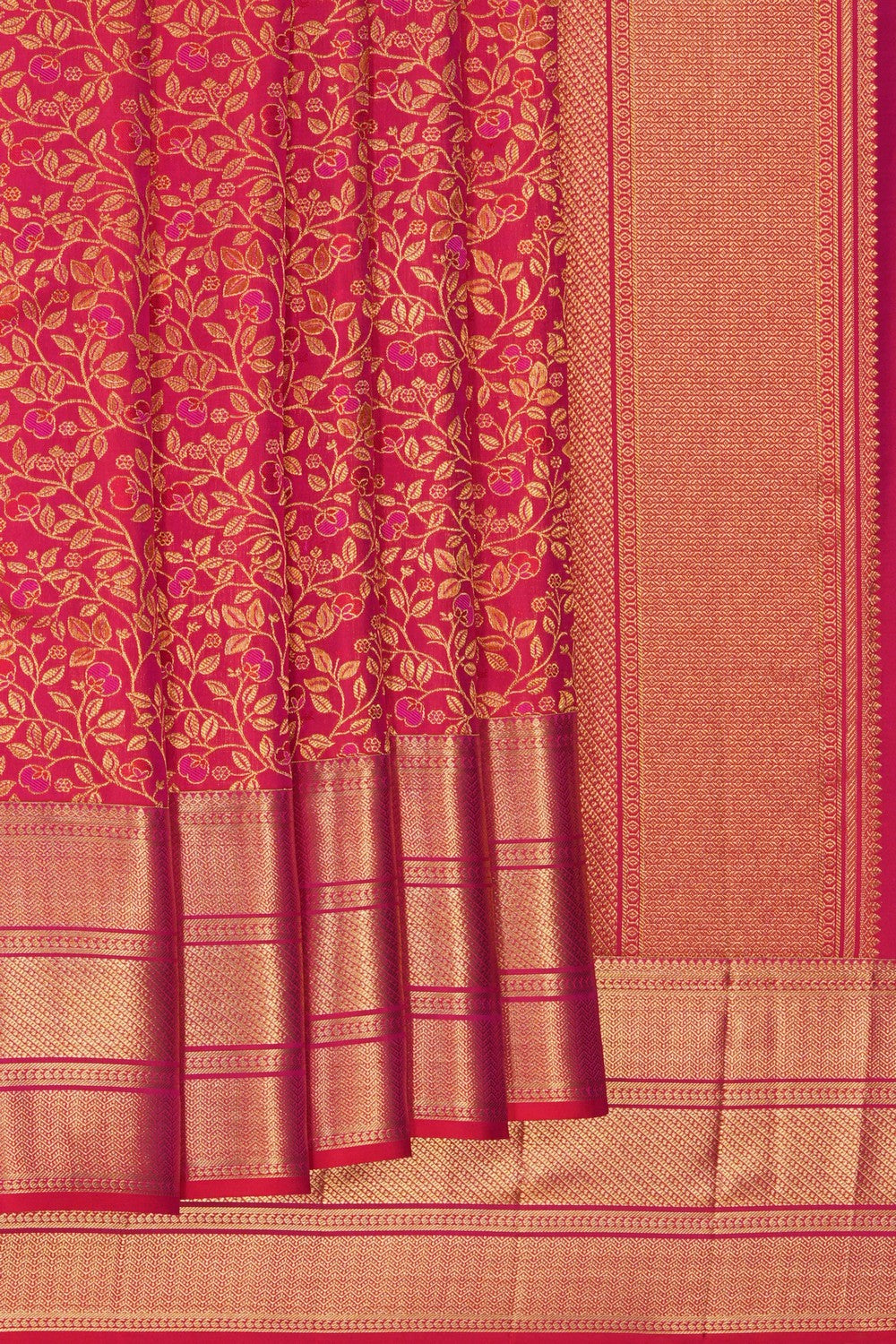 Image of Pink Kanchipattu Brocade Saree
