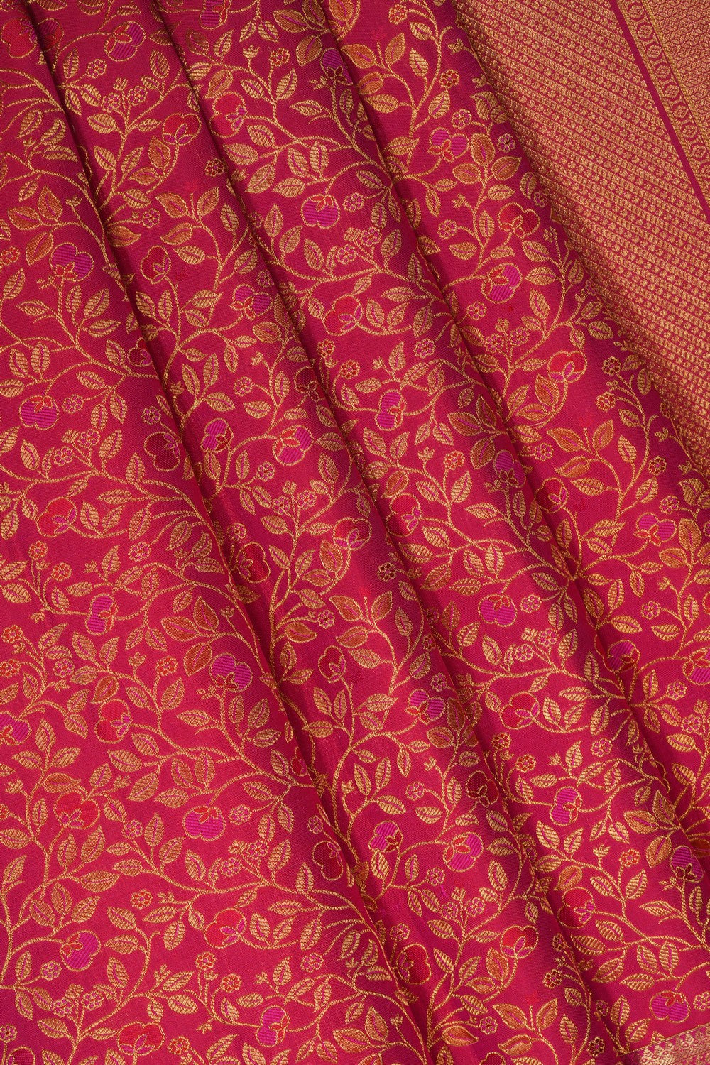 Image of Pink Kanchipattu Brocade Saree