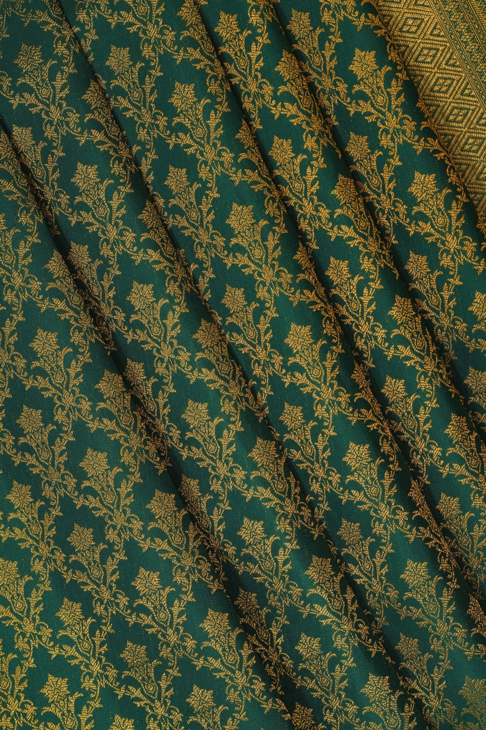 Image of Green Kanchipattu Brocade Saree