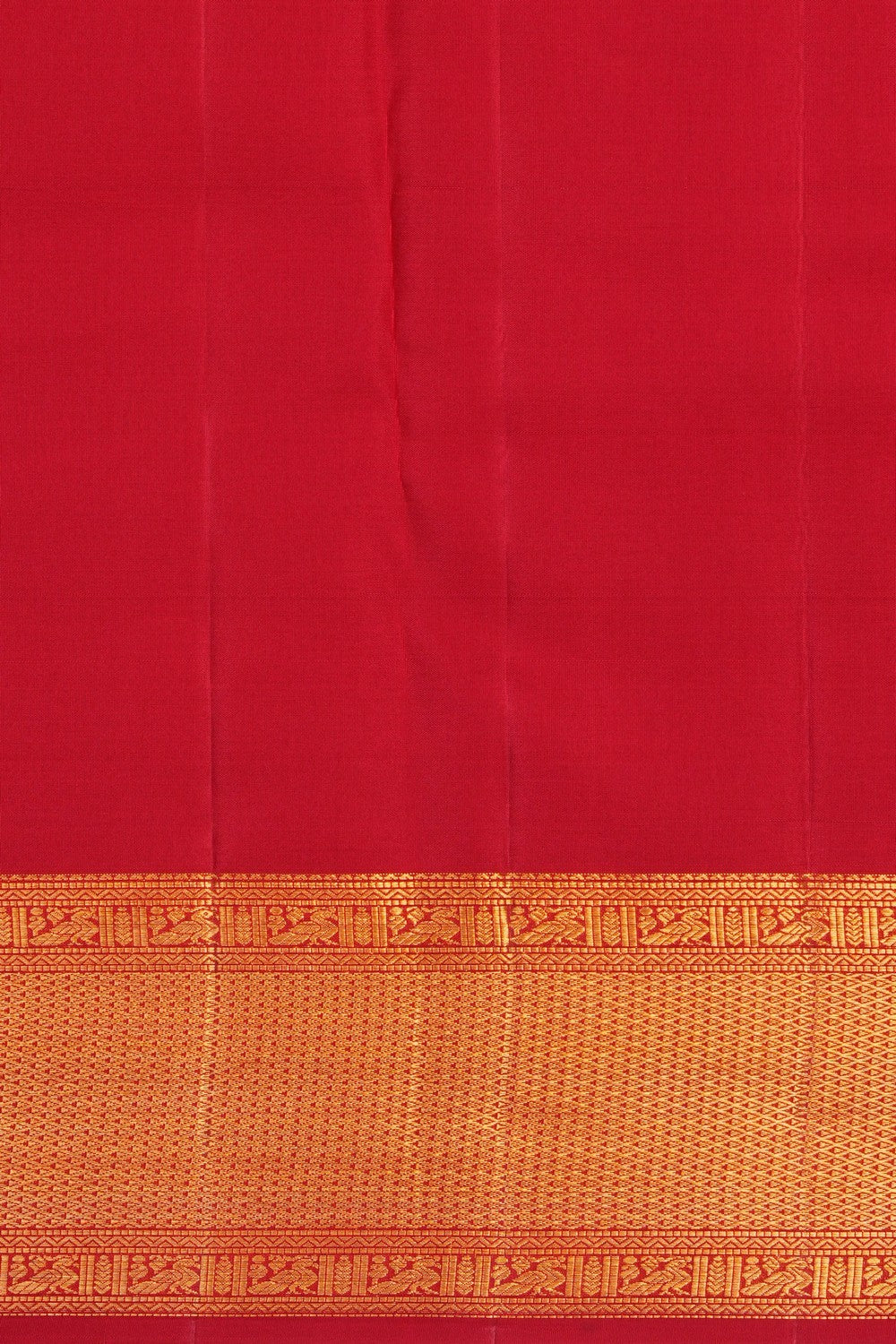 Image of Red Kanchipattu Brocade Saree