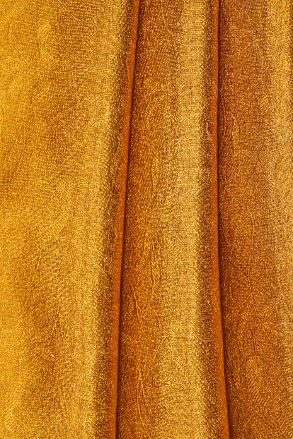 Image of A Gold Tissue Brocade Kanjivaram Silk Saree