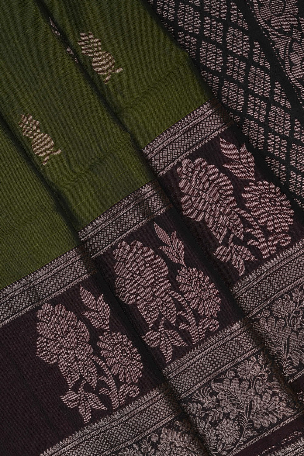 Image of Green South Silk Saree