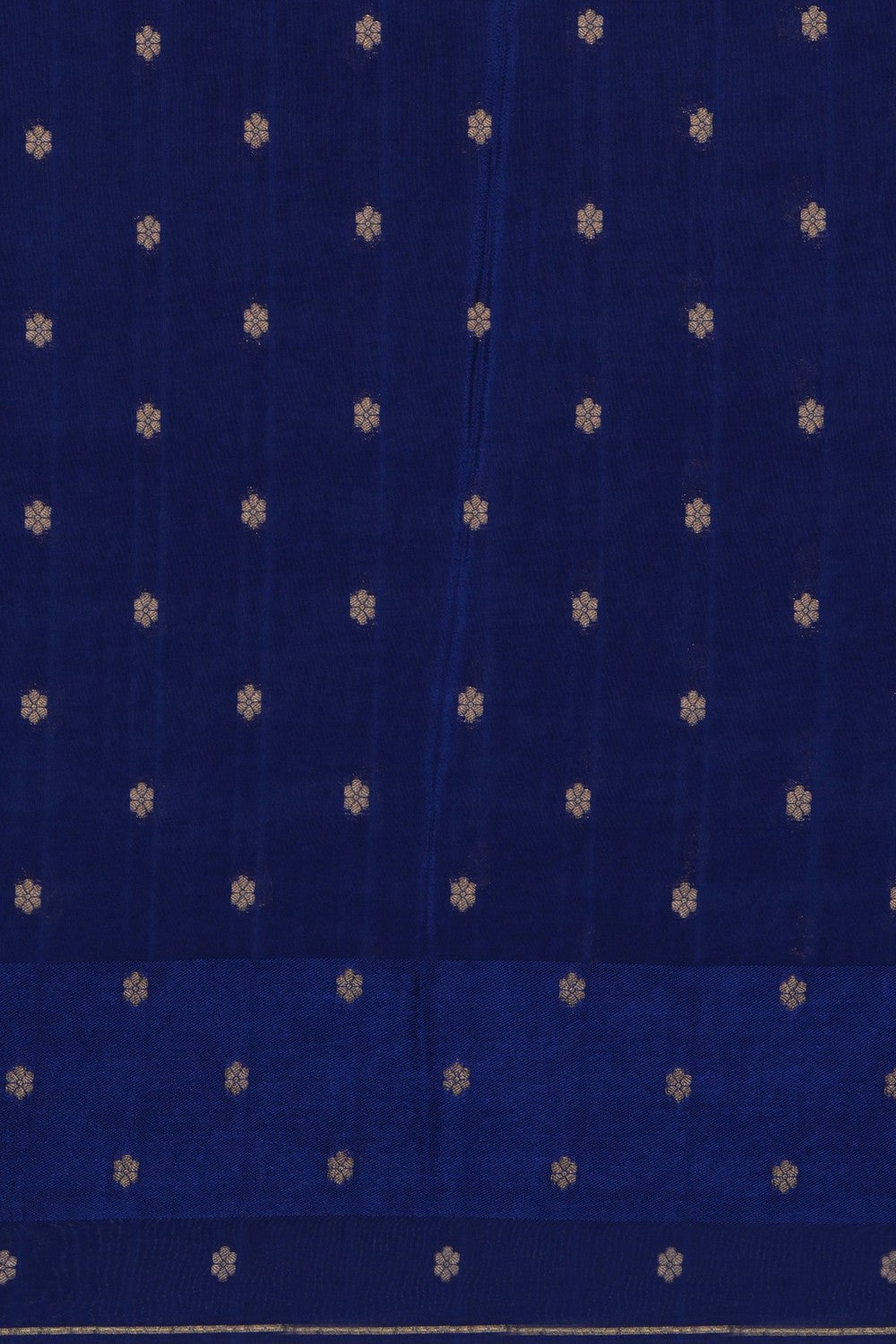 Image of Navy Blue Crepe Saree