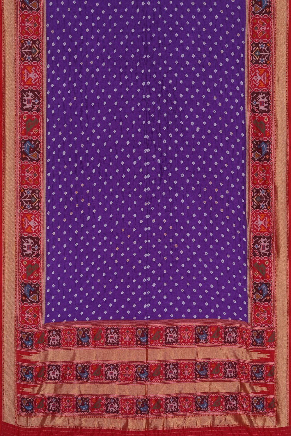 Image of A Patola Fusion Bandhani Saree