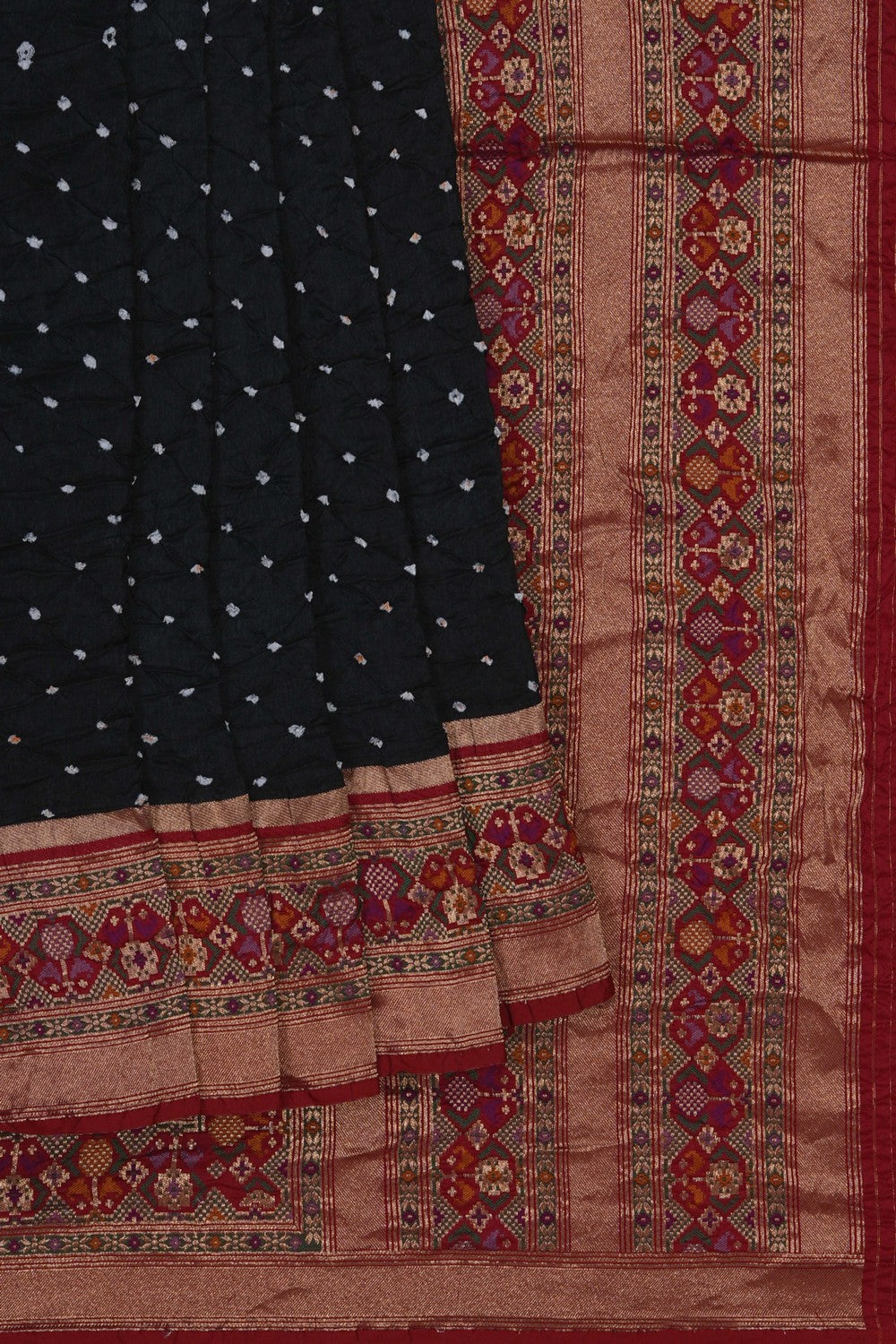 Image of A Fusion Bandhani Saree