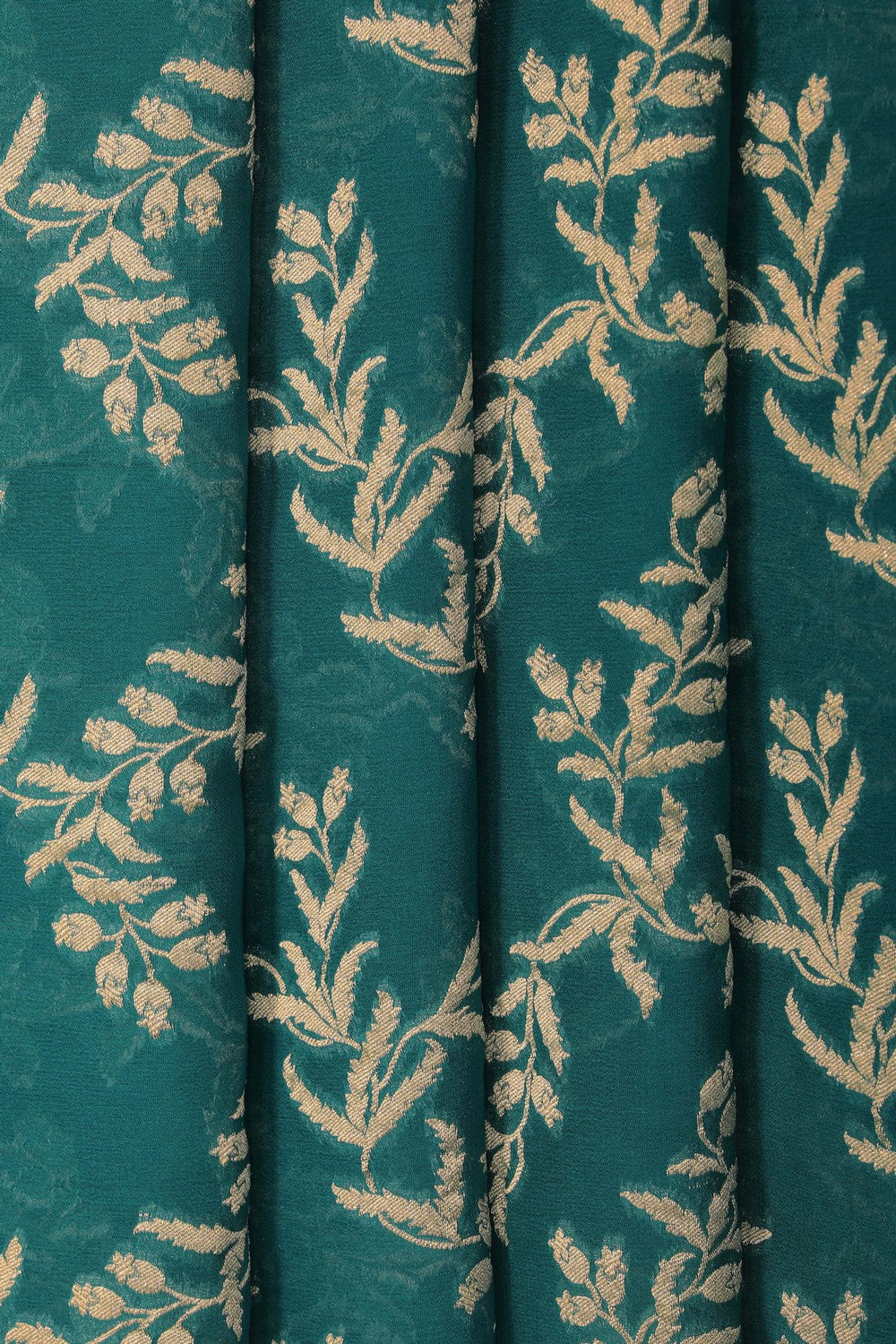 Image of Blue Banarasi Georgette Saree