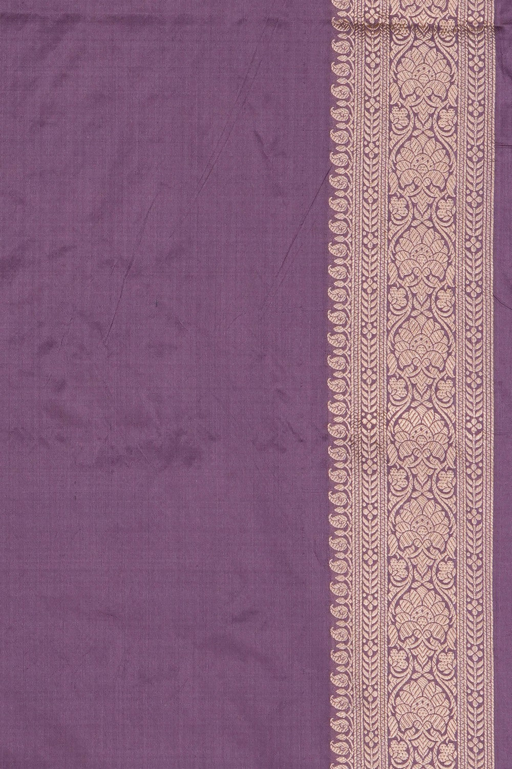 Image of Mauve Banarasi Silk Brocade Saree
