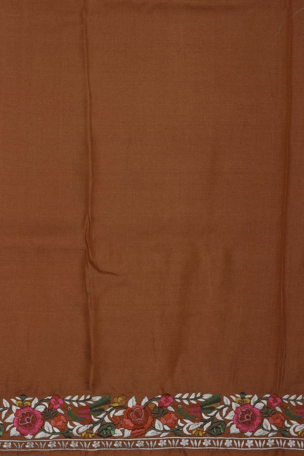 Image of Orange Embroidery Saree