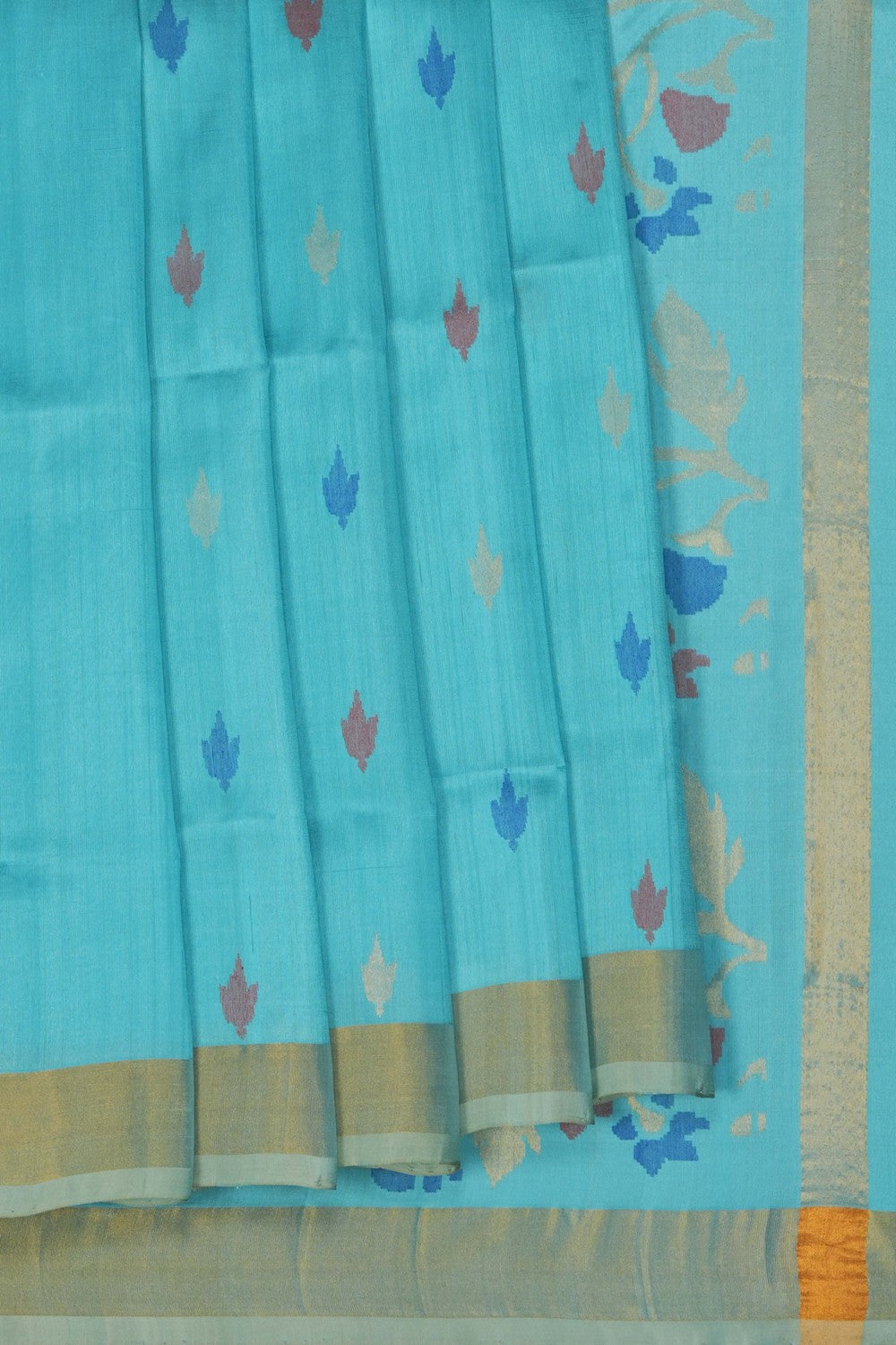 Image of Sky Blue Uppada Silk Saree
