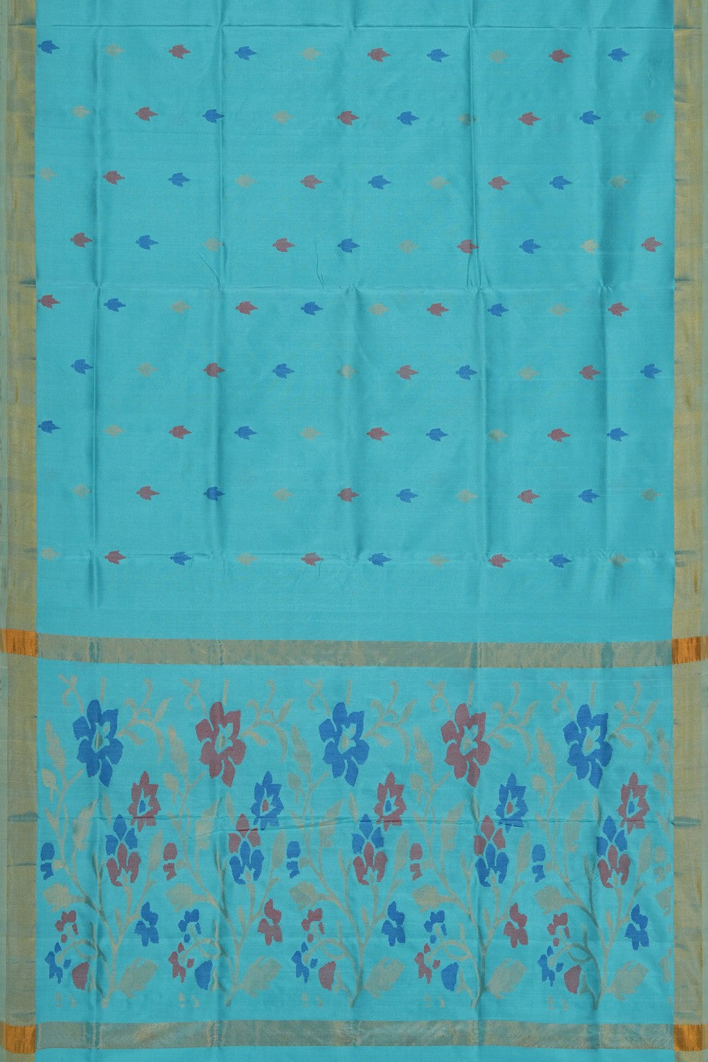 Image of Sky Blue Uppada Silk Saree