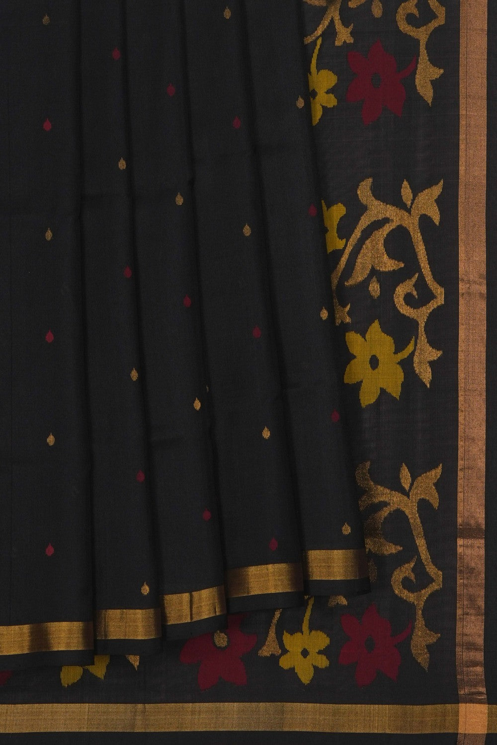 Image of Black Uppada Silk Saree