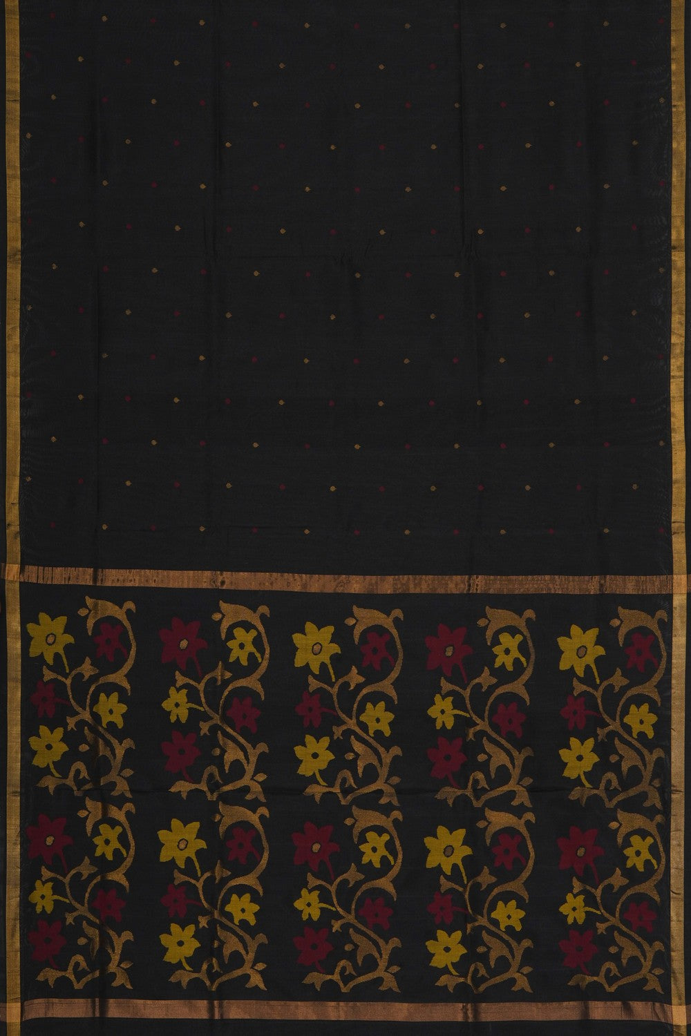 Image of Black Uppada Silk Saree