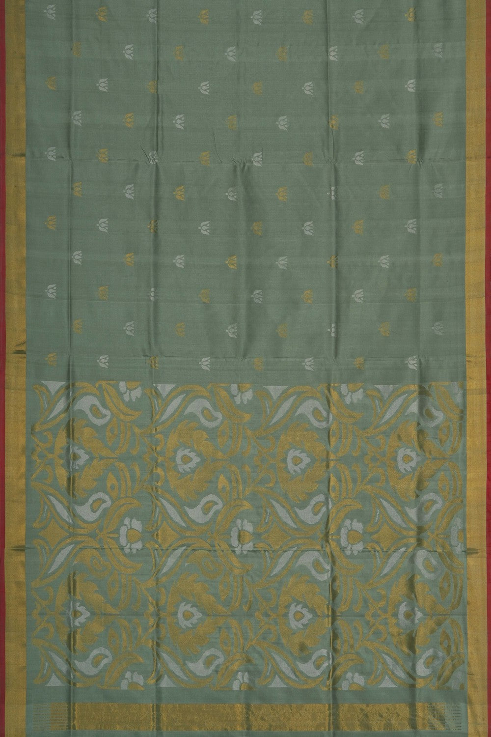 Image of Sage Green Uppada Silk Saree