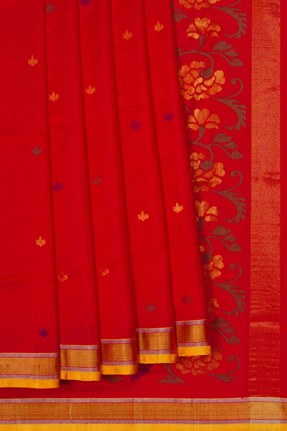 Image of Red Uppada Silk Saree