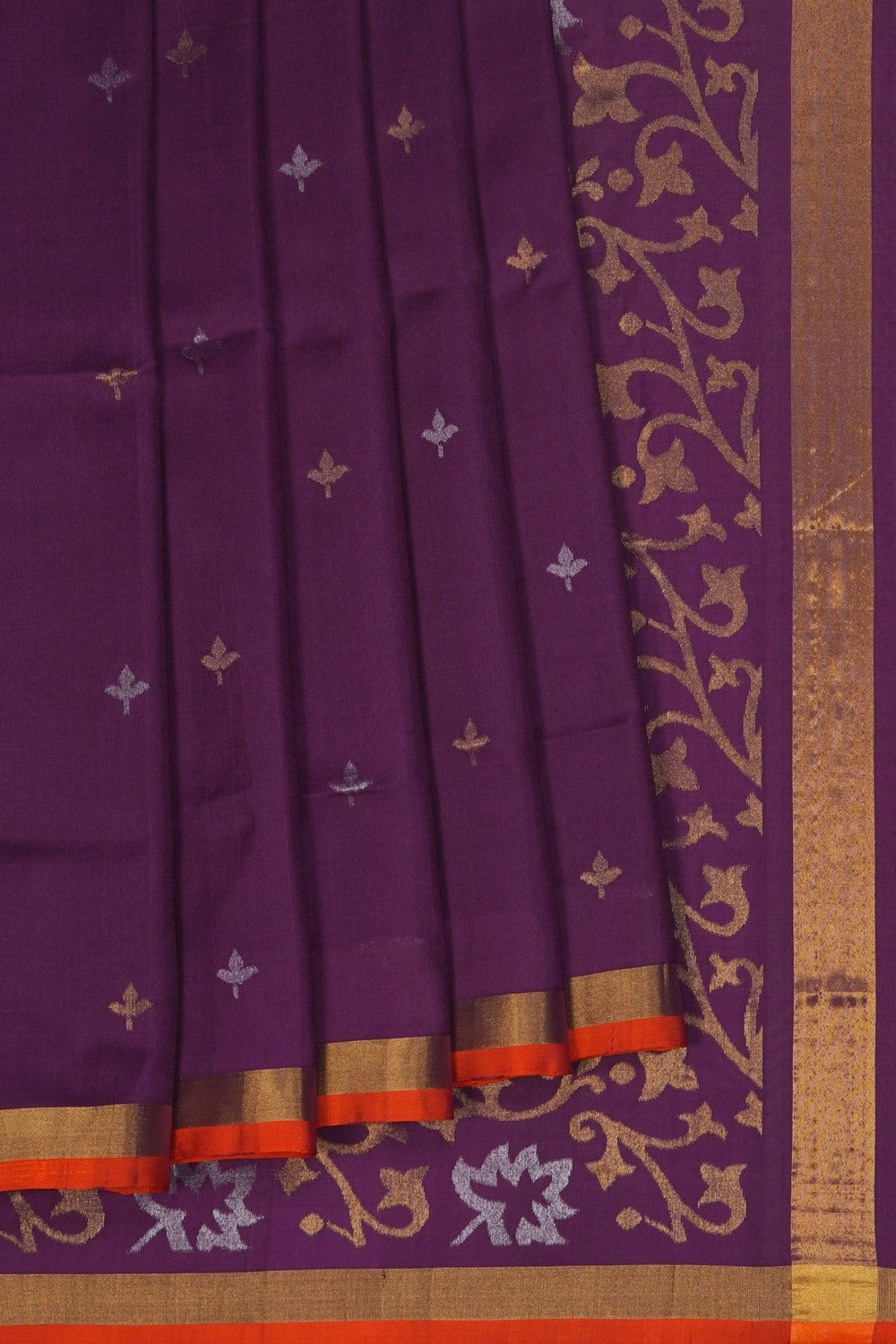 Image of Violet Uppada Silk Saree