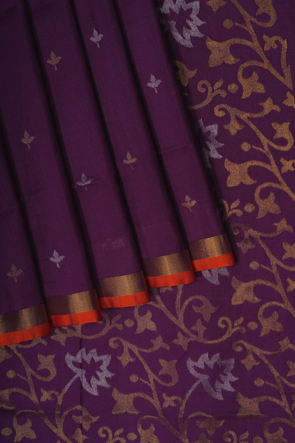 Image of Violet Uppada Silk Saree