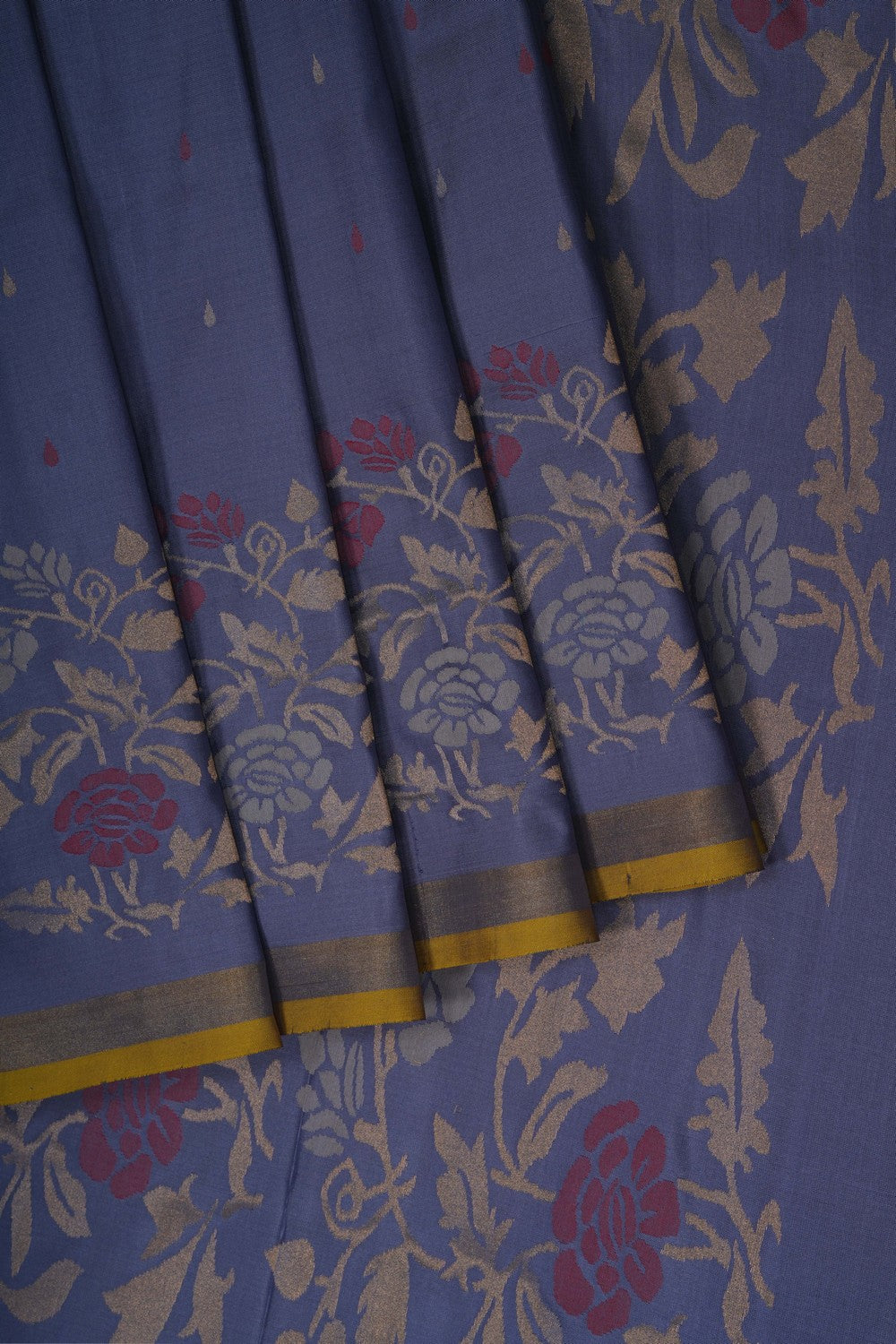 Image of Grey Uppada Silk Saree
